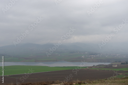 landscape, sky, field, countryside, nature, green, view, hill, grass, rural, panorama, clouds, hills, agriculture, summer, meadow, fields, mountain, farm, blue, england, country, panoramic, mountains,