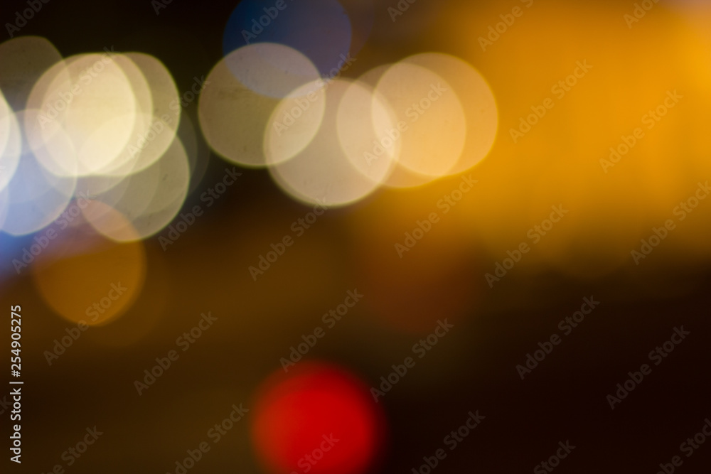 Colorful abstract bokeh Background, City night light bokeh,Party light on night,background defocused