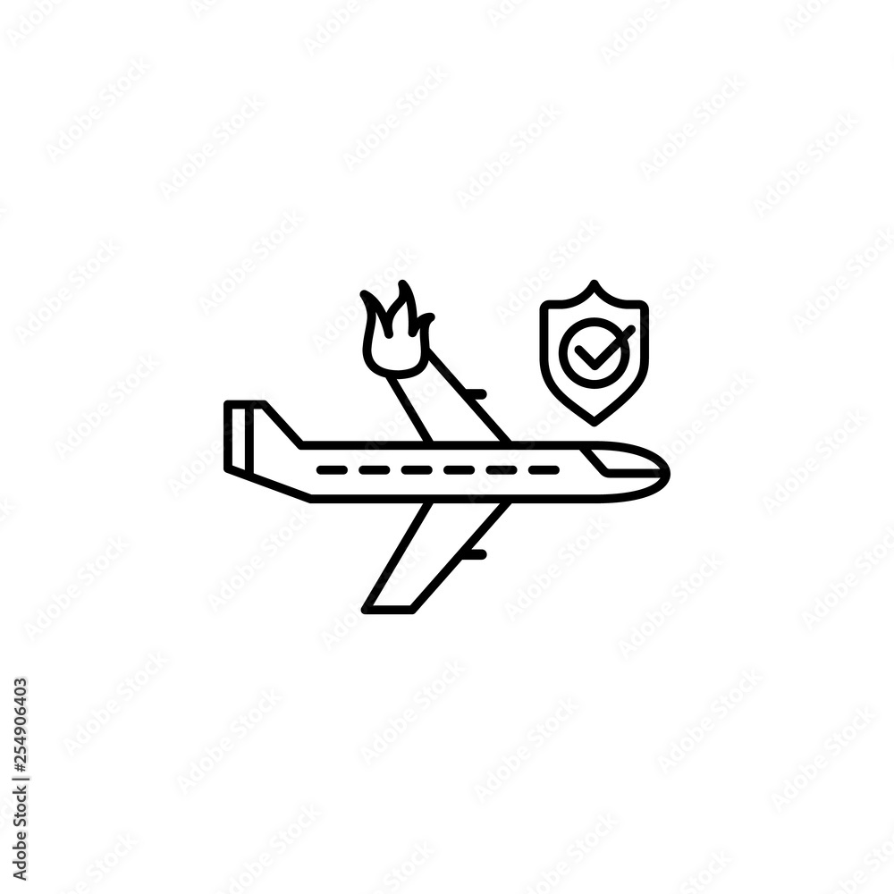 insurance, accident insurance, air, shield icon. Element of insurance icon. Thin line icon for website design and development, app development. Premium icon insurance, accident insurance, air, shield icon. Element of insurance icon. Thin line icon for website design and development, app development. Premium icon