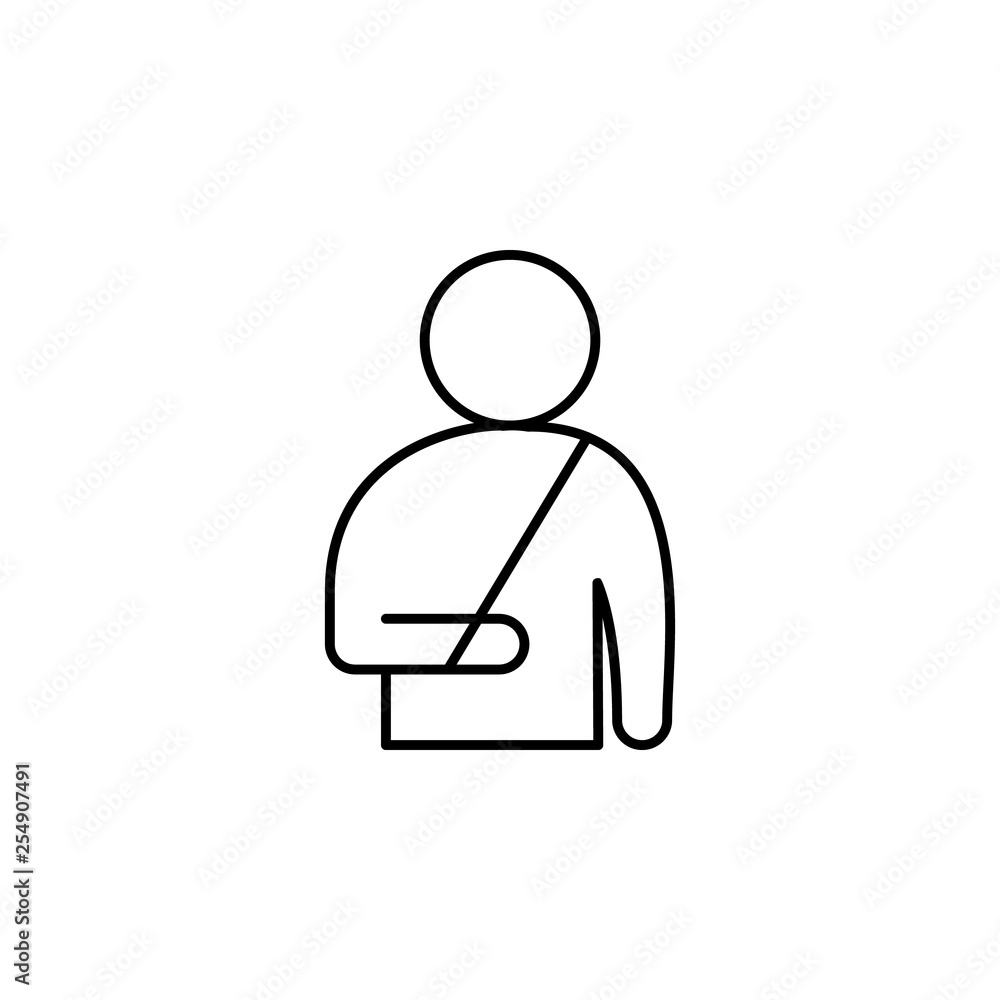human, accident, insurance icon. Element of insurance icon. Thin line icon for website design and development, app development. Premium icon human, accident, insurance icon. Element of insurance icon. Thin line icon for website design and development, app development. Premium icon