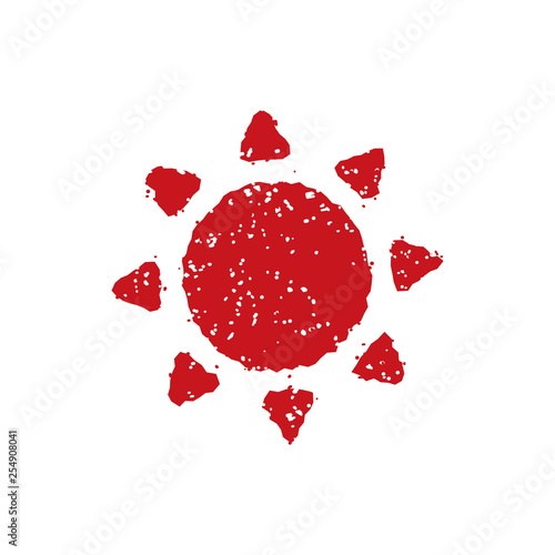 rubber stamp icon (sun , sunny day)