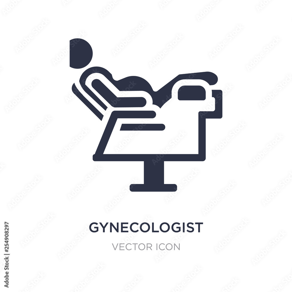 gynecologist icon on white background. Simple element illustration from People concept. gynecologist icon on white background. Simple element illustration from People concept.