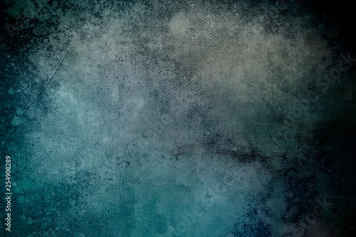 old blue grungy canvas draft background