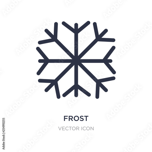 frost icon on white background. Simple element illustration from Season concept.