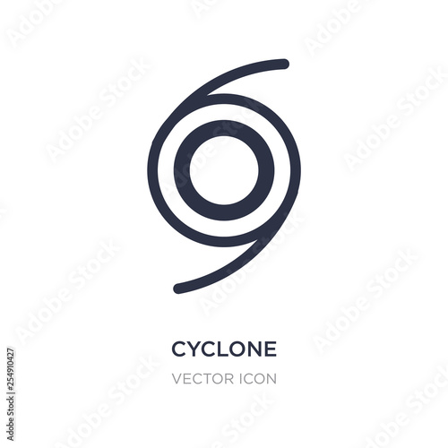 cyclone icon on white background. Simple element illustration from Season concept.