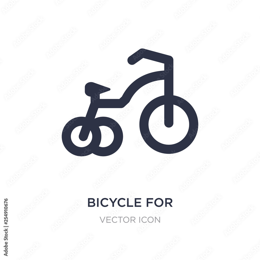 bicycle for children icon on white background. Simple element illustration from Sports concept. bicycle for children icon on white background. Simple element illustration from Sports concept.