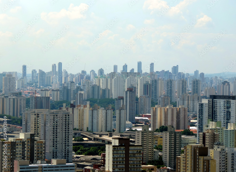 Sao Paulo east zone view