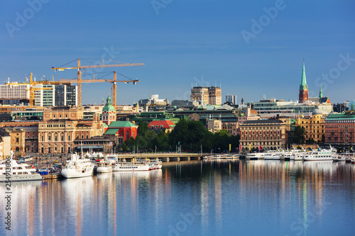old part of Stockholm in a sunny day