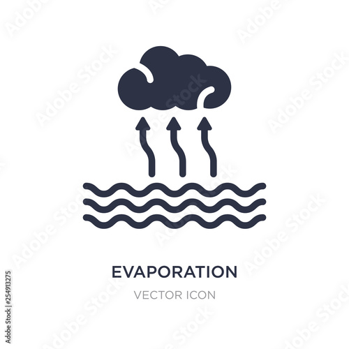 evaporation icon on white background. Simple element illustration from Technology concept.