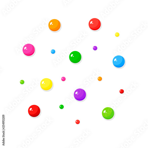 Dragee candies, candy balls