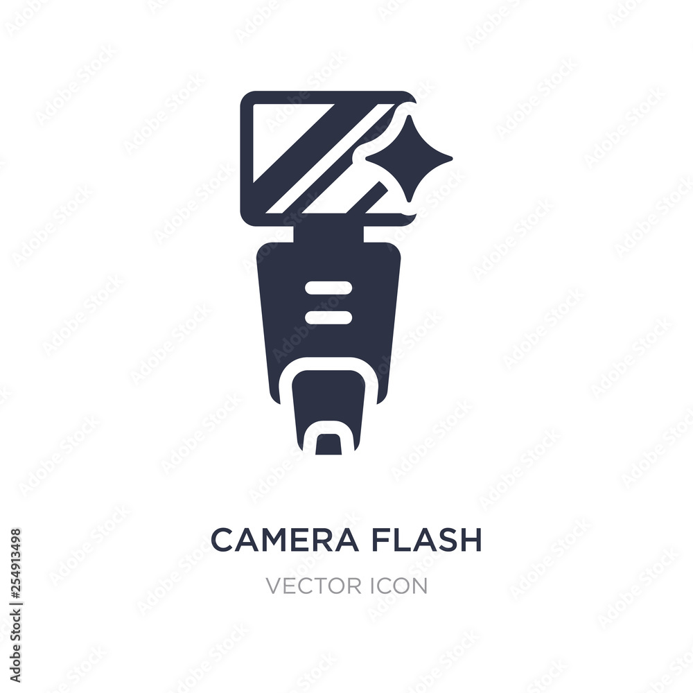 camera flash icon on white background. Simple element illustration from Technology concept. camera flash icon on white background. Simple element illustration from Technology concept.