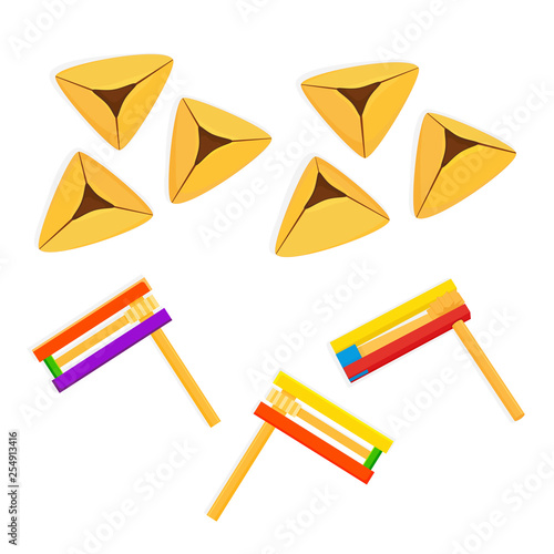 Hamantash cookies, Purim gragger