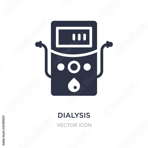 dialysis icon on white background. Simple element illustration from Technology concept.