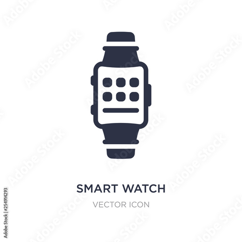smart watch icon on white background. Simple element illustration from Technology concept.