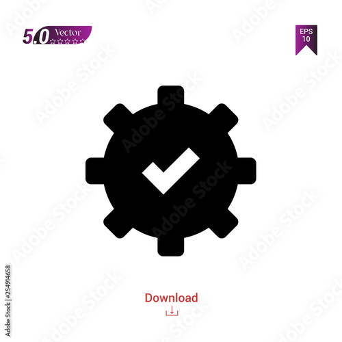 Outline settings icon isolated on white background. Best modern. Graphic design, mobile application, beauty icons 2019 year, user interface. Editable stroke. EPS10 format vector illustration