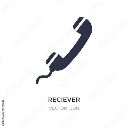 reciever icon on white background. Simple element illustration from Technology concept. photo