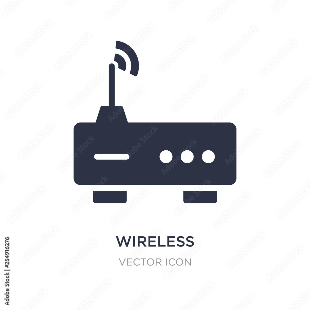 wireless transmitter icon on white background. Simple element illustration from Technology concept. wireless transmitter icon on white background. Simple element illustration from Technology concept.