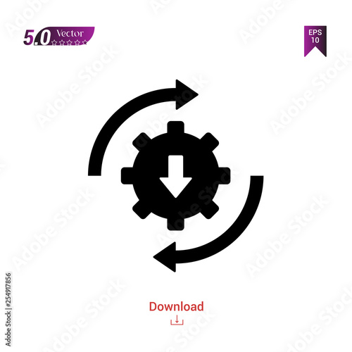 Outline settings icon isolated on white background. Best modern. Graphic design, mobile application, beauty icons 2019 year, user interface. Editable stroke. EPS10 format vector illustration