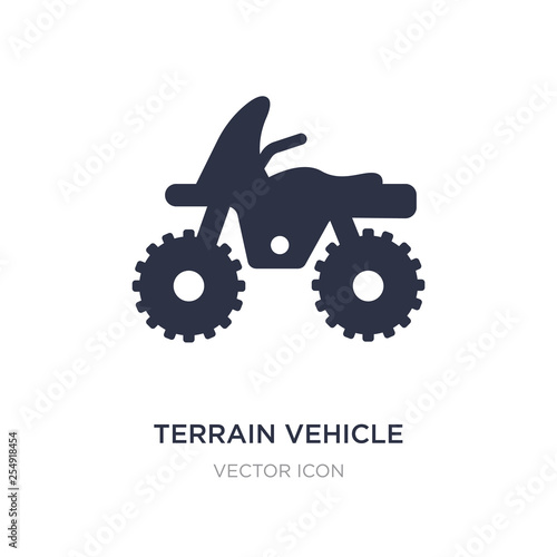 terrain vehicle icon on white background. Simple element illustration from Transport concept.