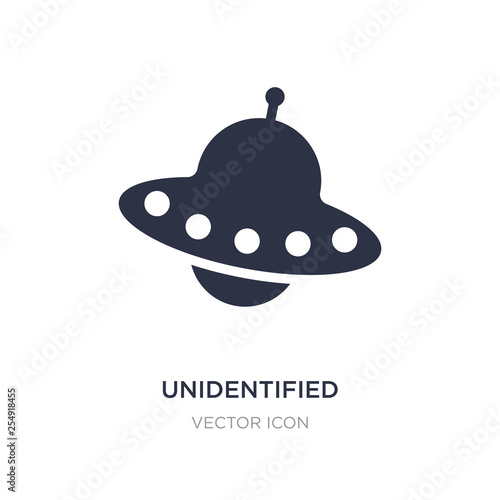 unidentified flying icon on white background. Simple element illustration from Transport concept.