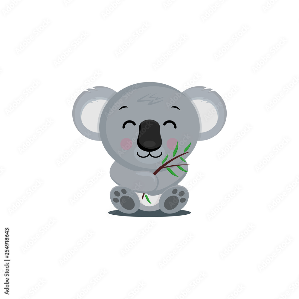Fototapeta premium koala and trees logo designs