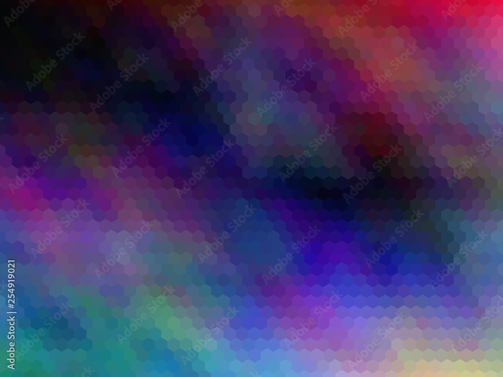New multicolor background. Abstract illustration. Hexagonally pixeled New multicolor background. Abstract illustration. Hexagonally pixeled