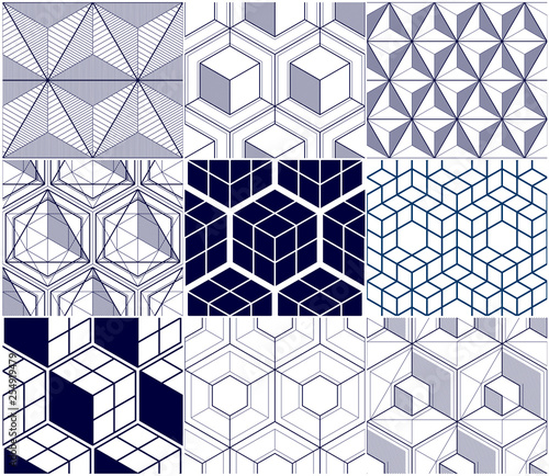Geometric lines abstract se...