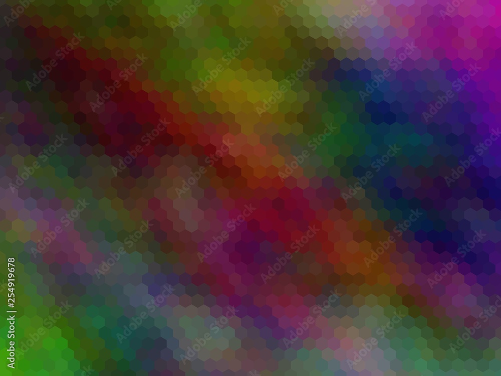 New multicolor background. Abstract illustration. Hexagonally pixeled New multicolor background. Abstract illustration. Hexagonally pixeled