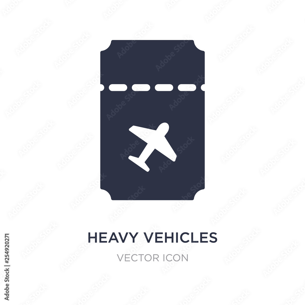 Obraz premium heavy vehicles not allowed icon on white background. Simple element illustration from Transport concept.