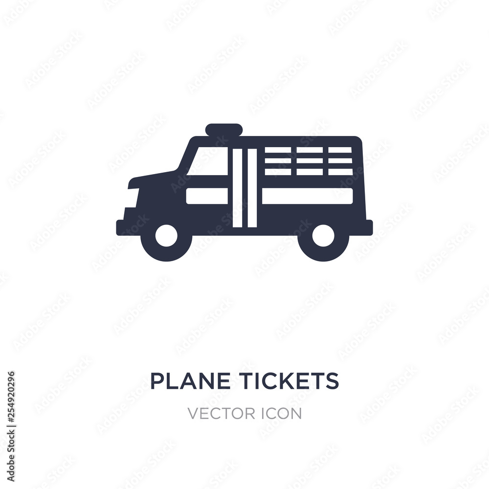 plane tickets icon on white background. Simple element illustration from Transport concept. plane tickets icon on white background. Simple element illustration from Transport concept.