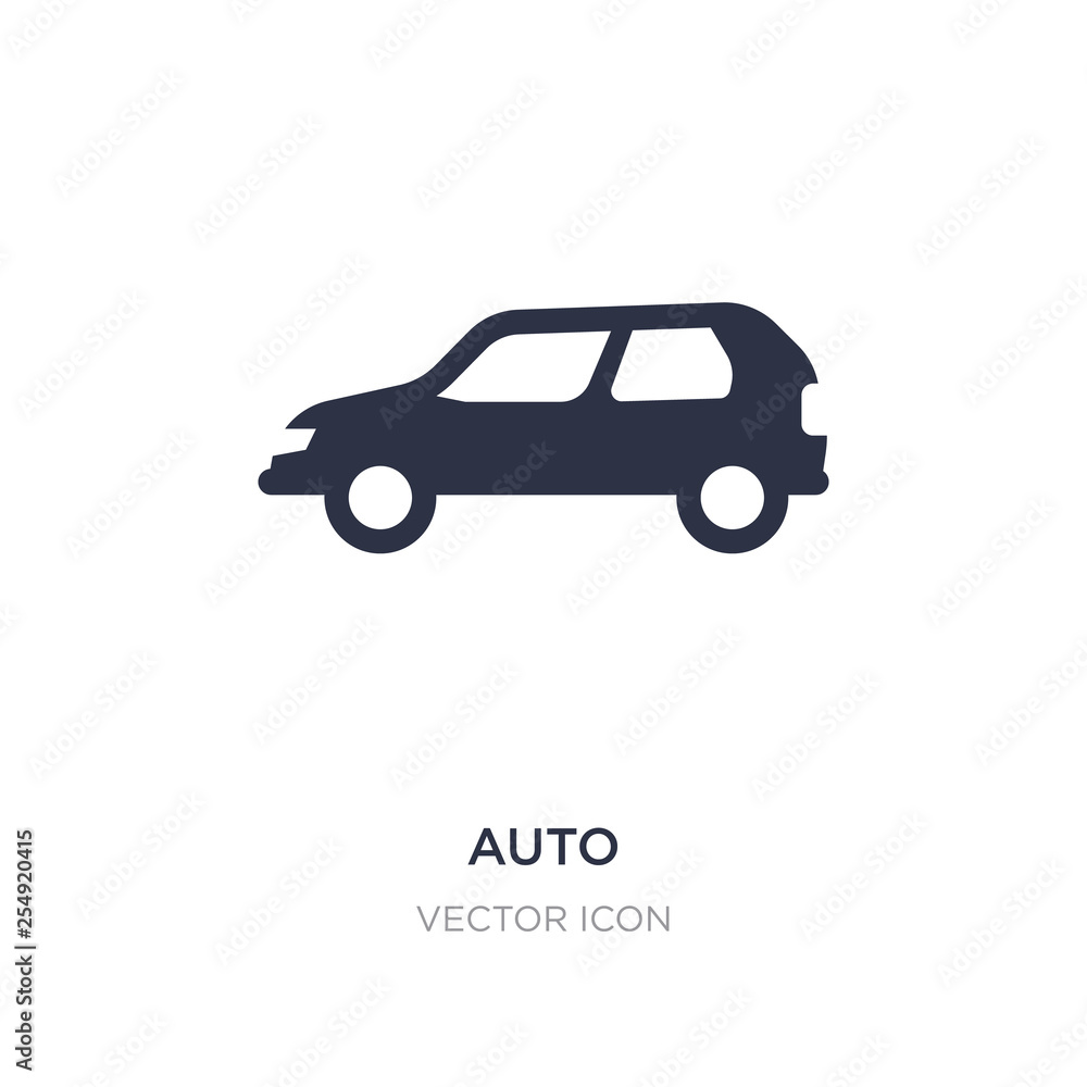 auto icon on white background. Simple element illustration from Transport concept.