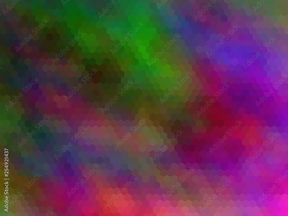 New multicolor background. Abstract illustration. Hexagonally pixeled New multicolor background. Abstract illustration. Hexagonally pixeled