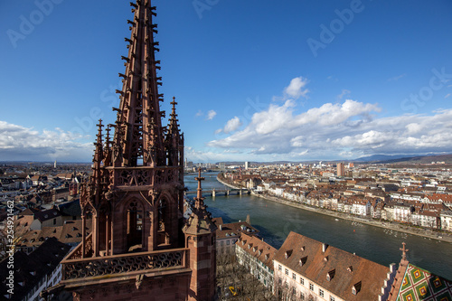 View from top of Basel Minster