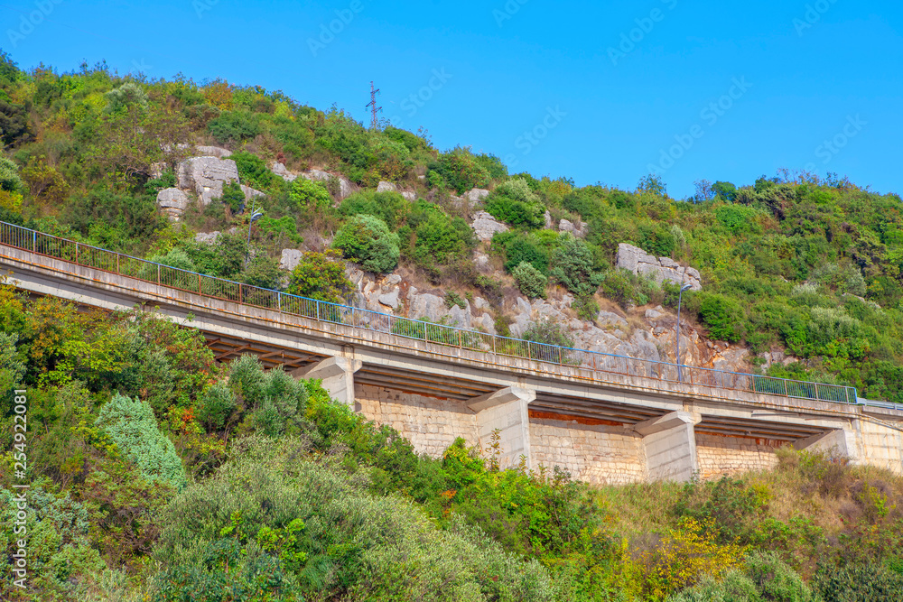 bridge for transport in the mountain 