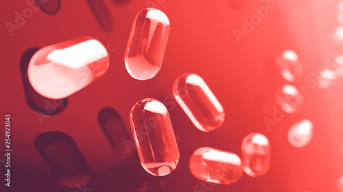 3D render illustration on a scientific or medical