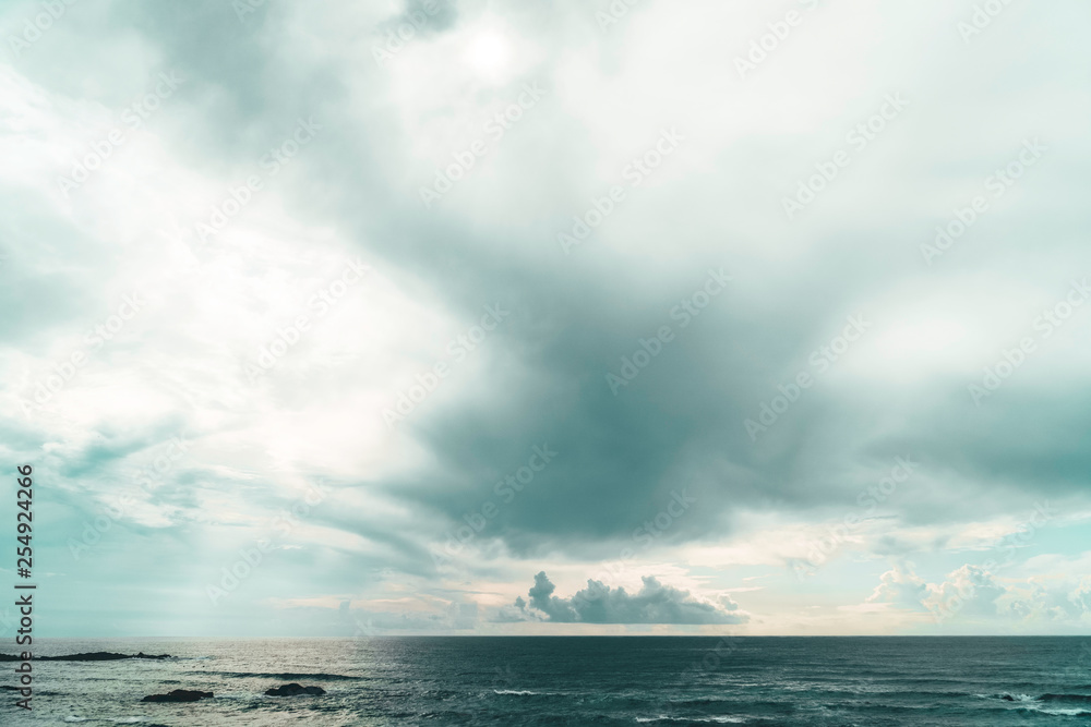 Beautiful Seascape View Of Ocean In Algarve, Portugal