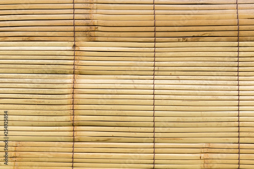 Texture of the durty bamboo curtain.