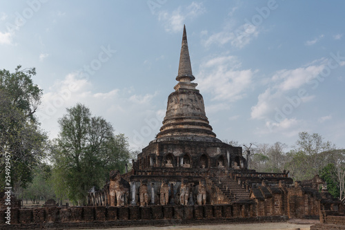 Wat Chang Lom  Si Satchanalai Historical Park  Thailand