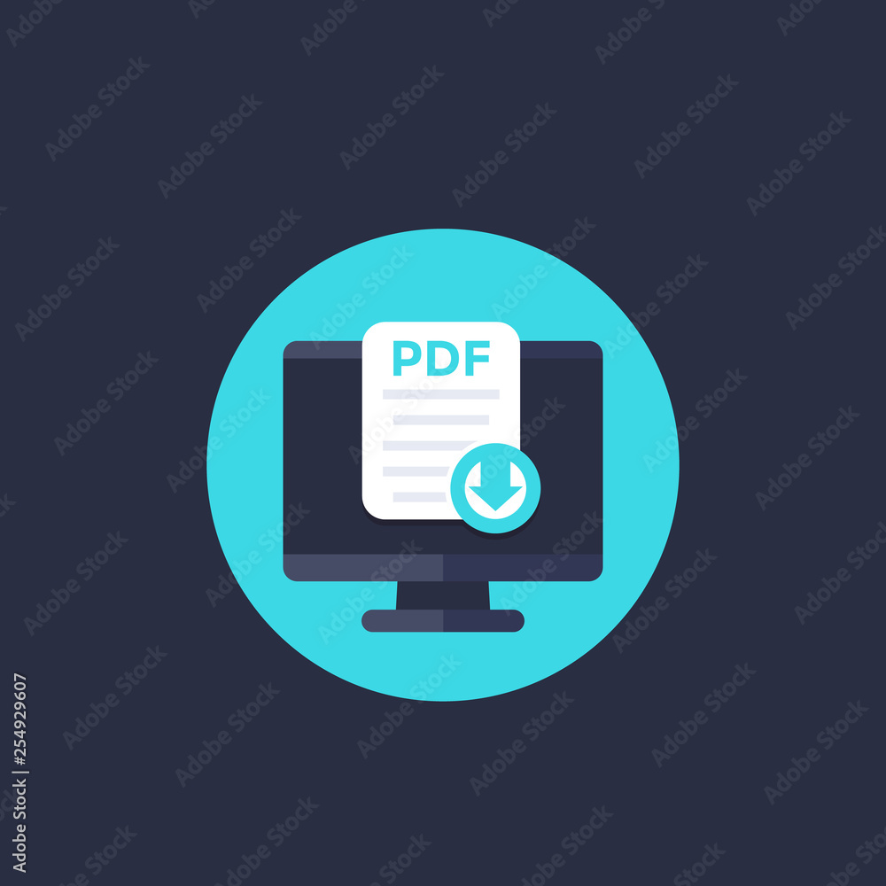 PDF download to pc icon