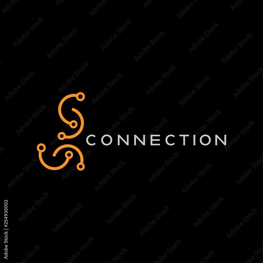 Technology icon template, creative vector logo design, connection, illustration element Technology icon template, creative vector logo design, connection, illustration element