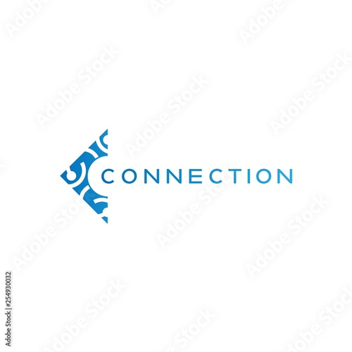 Free Download Technology icon template, creative vector logo design, connection, illustration element - GFXLoad