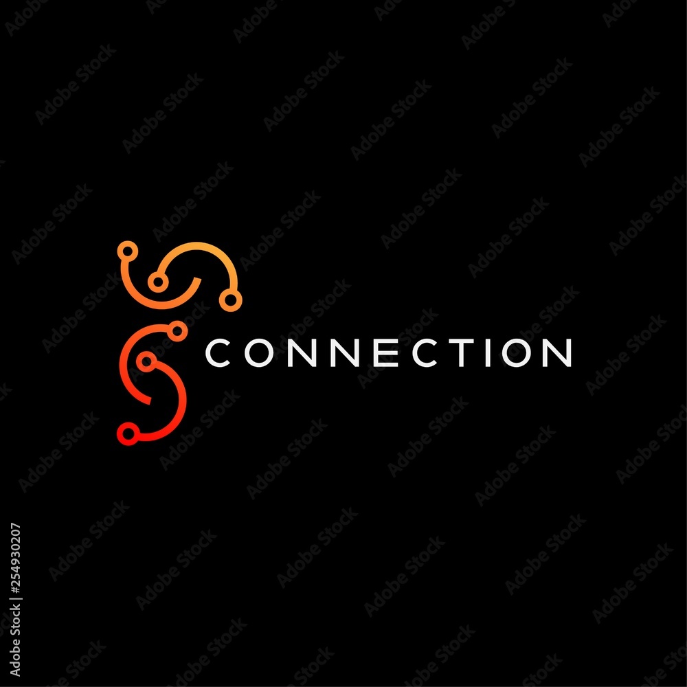 Technology icon template, creative vector logo design, connection, illustration element Technology icon template, creative vector logo design, connection, illustration element