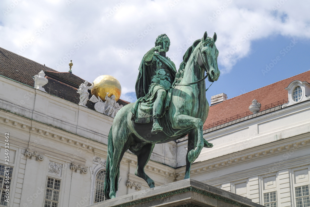 Vienna. Monument to Emperor Joseph II. Josefsplatz Square