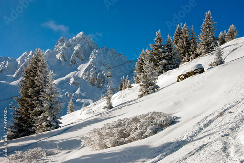 Courchevel 1850 3 Valleys ski area French Alps France © Andy Evans Photos