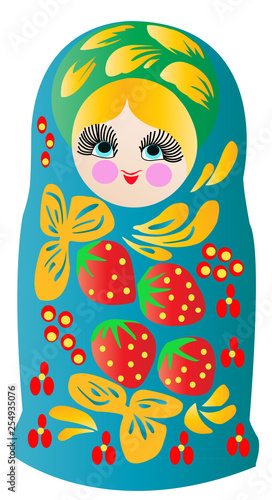 Russian dolls vector