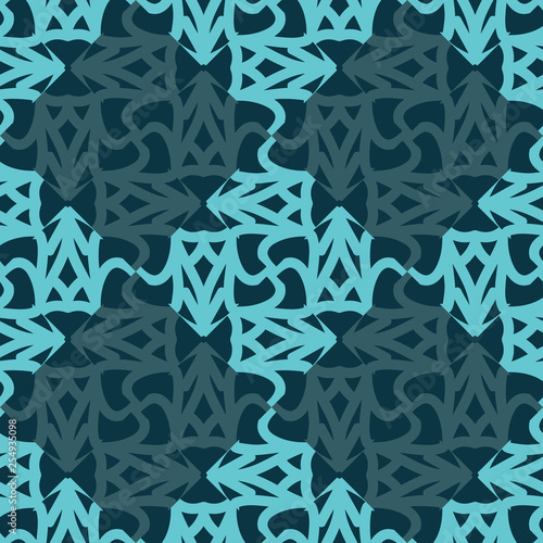 Bright seamless pattern with alternating monochrome geometric elements.
