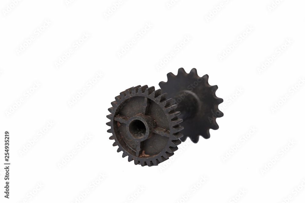differential gear isolated on a white differential gear isolated on a white