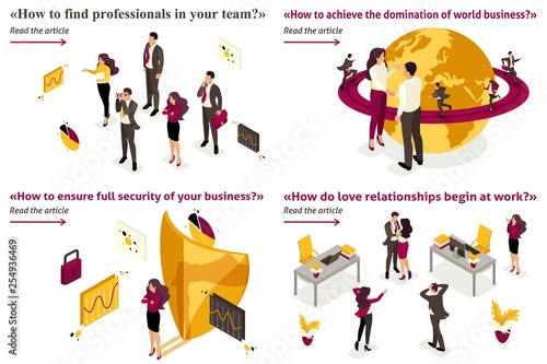 Isometric Business Concept