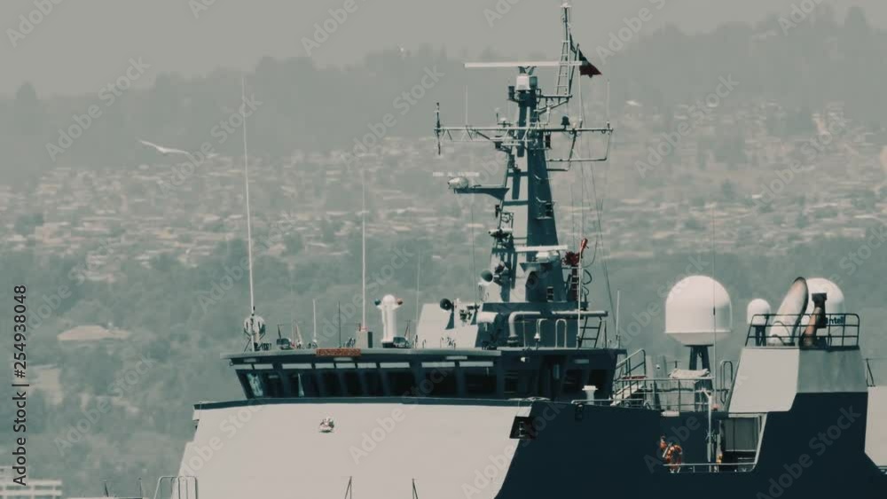 Battleships At The Valparaiso Harbor, Chile Battleships At The Valparaiso Harbor, Chile