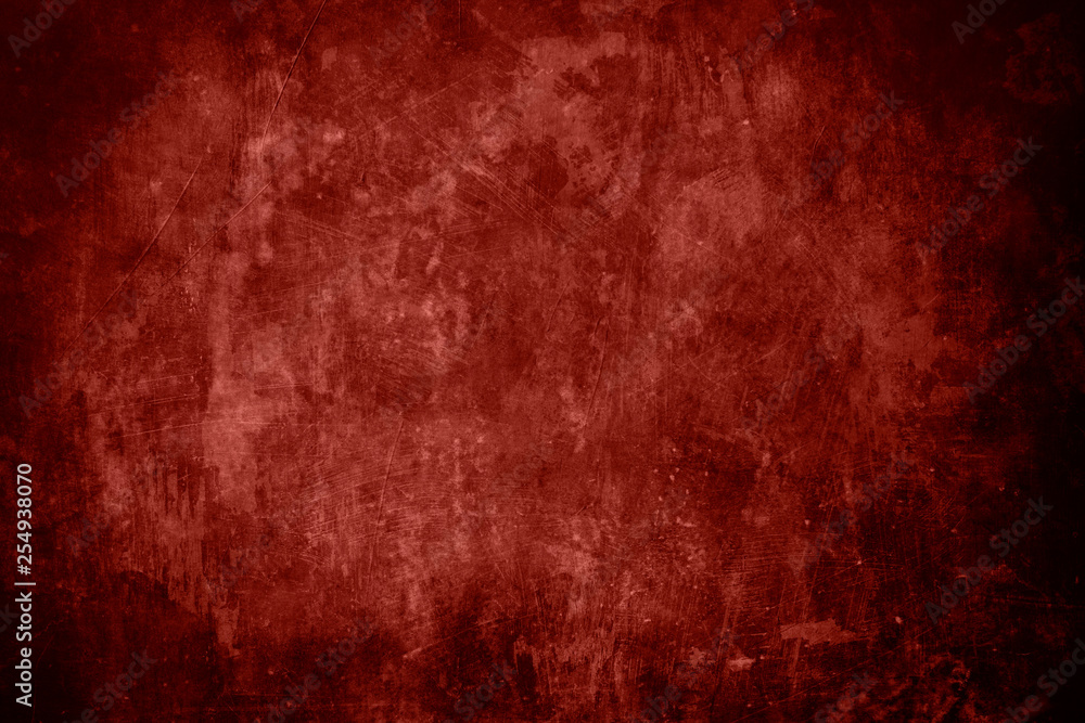 red grungy wall background or texture